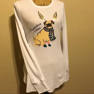 Old navy waffle long sleeve T-shirt. Christmas 🎄